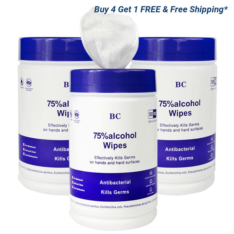 100ct Antibacterial Wet Wipes In Resealable Container